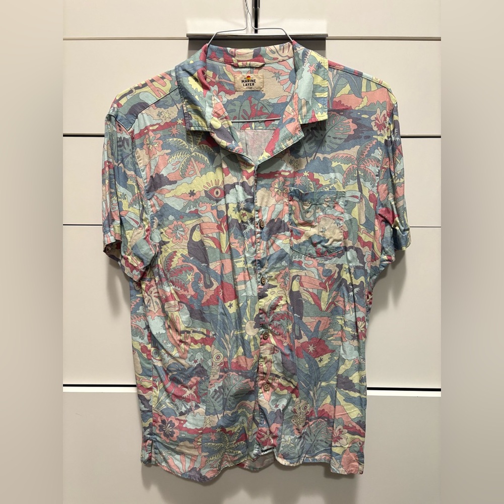 Marine Layer button down polo top